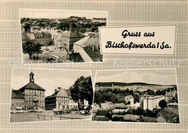 Bischofswerda Platz Innenstadt Rathaus Panorama
