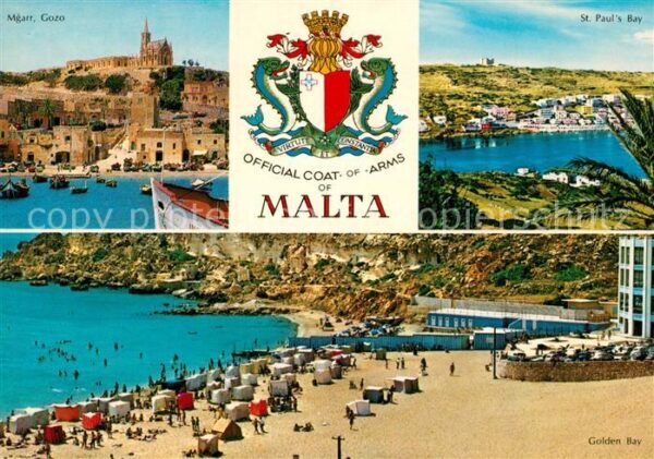 Mgarr Gozo St Pauls Bay Golden Bay Strand Wap