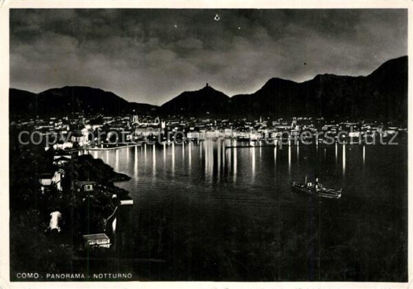 Como Lago di Como Panorama notturno