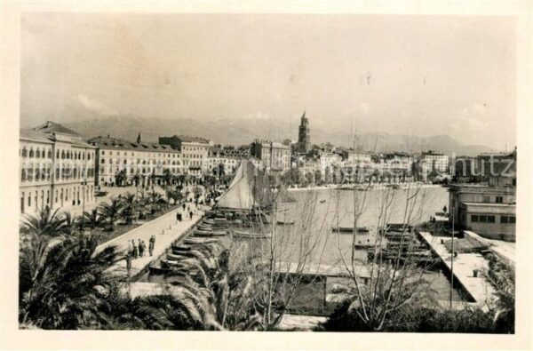 Split Spalato Panorama Hafen