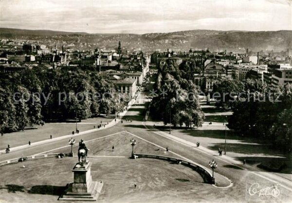 Oslo Norwegen View from Royal Palace Monument