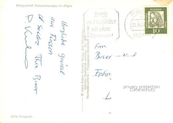 Hohenschwangau Königsschloss Fliegeraufnahme – Bild 2