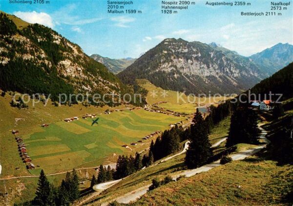 Steg Liechtenstein Panorama Kurort im Saminatal Alpen