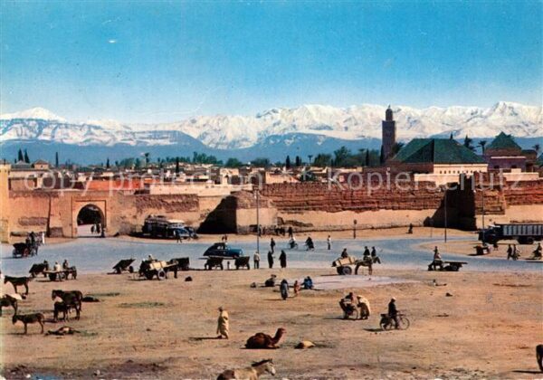 Marrakech Marrakesch Panorama a Bab Doukkala