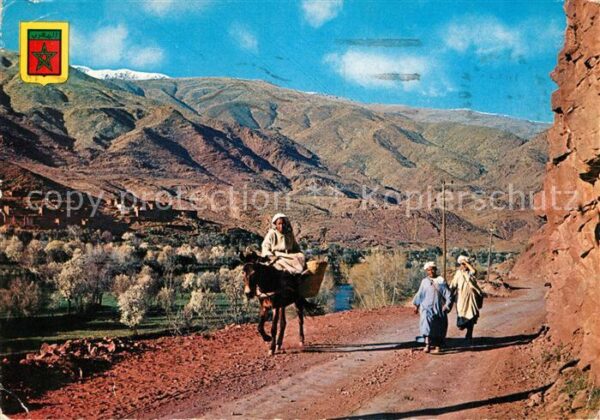 Marrakech Marrakesch Vallee dans l'Atlas Tal im Atlasgebirge