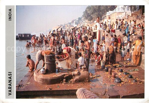 Varanasi Bathing in the holy water of Ganga