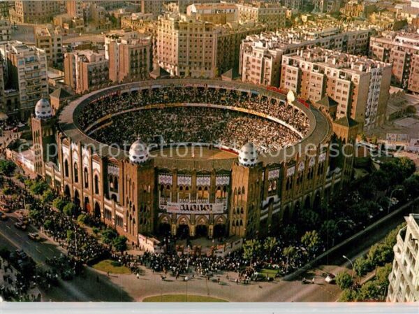 Barcelona Cataluna Plaza de Toros Monumental vista en heli