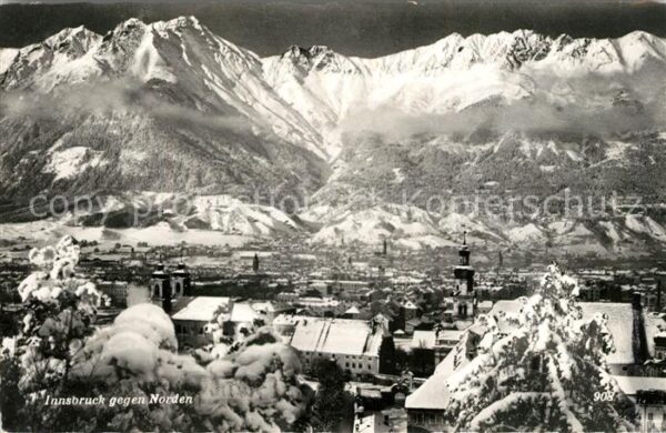 Innsbruck Panorama Winterlandschaft
