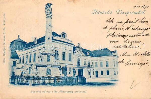 Veszprem Säule Schloss
