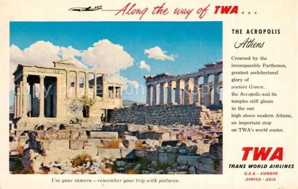 Athens Athen Akropolis TWA