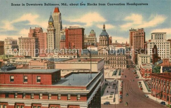Baltimore Maryland Convention Headquarters Skyline