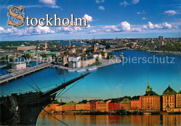 Stockholm Skeppsbron Stadtpanorama
