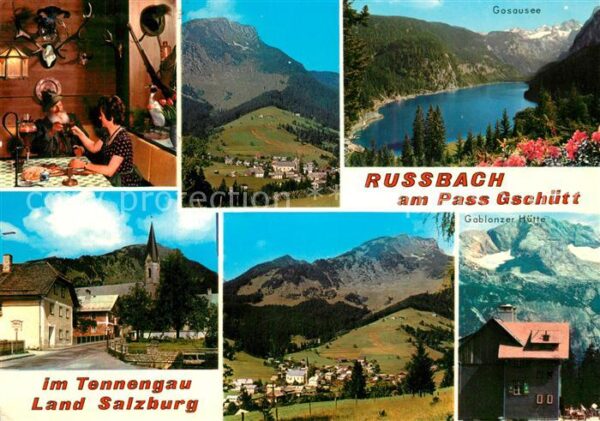 Russbach Pass Gschuett Kirche Gosausee Gablonzer Hütte