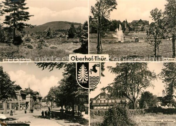 Oberhof Thueringen Schneekopf Kurpark FDGB Erholungsheim S