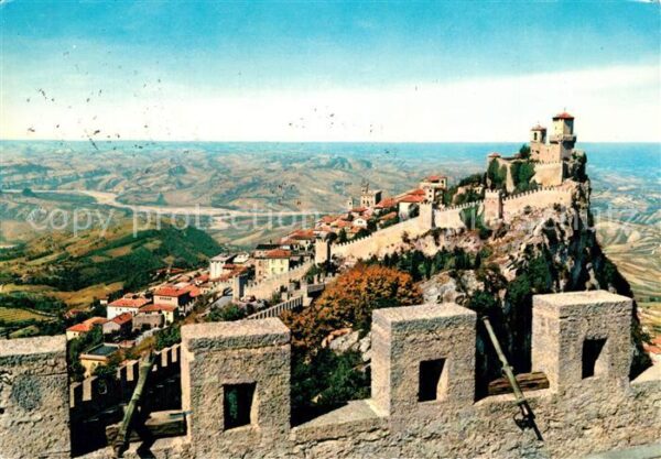 San Marino Alte Stadtmauern Panorama