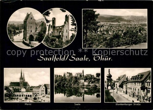 Saalfeld Saale Markt Saale Blankenburger Straße Burgru