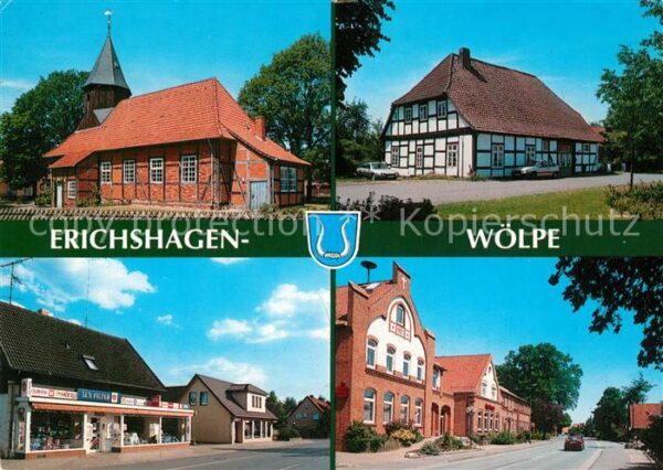 Erichshagen Wölpe Kirche Fachwerkhaus Stadtpanorama