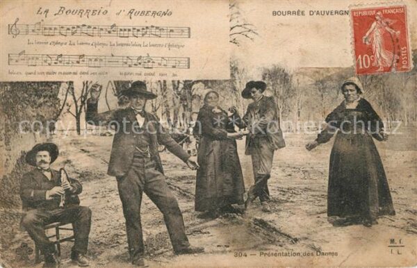 Tanz Taenzer Lied Bourree d_Auvergne Presentation de