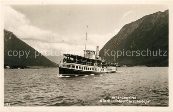 Dampfer Seitenrad Stadt Innsbruck Achensee