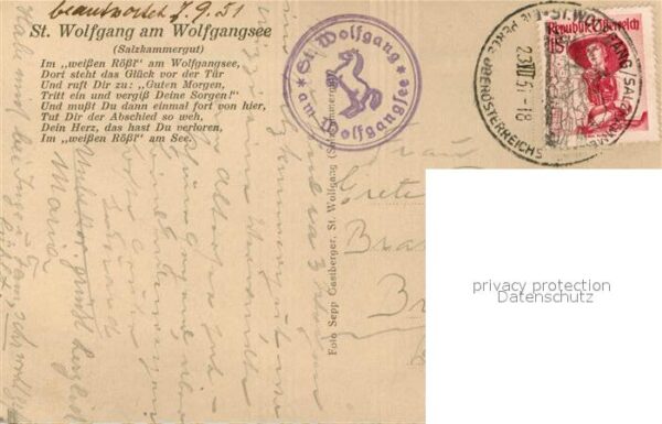 Dampfer Seitenrad Kaiser Franz Josef I. St. Wolfgang am W – Bild 2