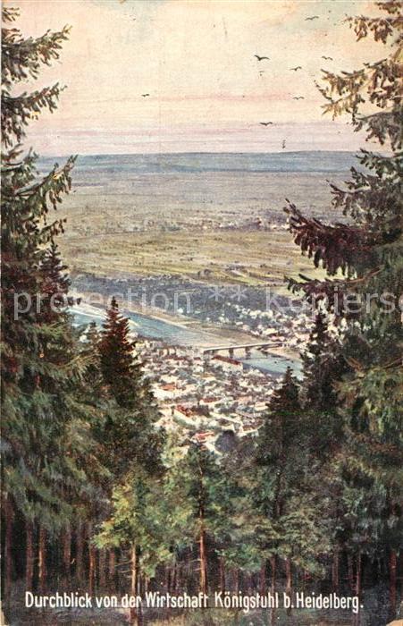 Verlag WIRO Wiedemann Nr. 1869 B Heidelberg Königstuhl