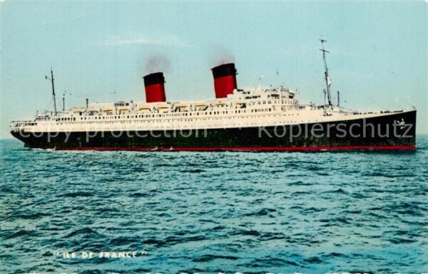 Dampfer Oceanliner Ile de France