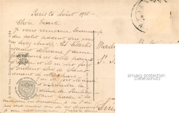 Verlag Noyer (AN Paris) Nr. 484 La Croix des Braves G. Scott – Bild 2