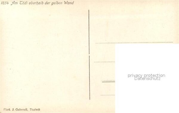 Foto Gaberell J. Nr. 1854 Tödi Gelbe Wand – Bild 2