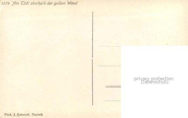 Foto Gaberell J. Nr. 1854 Tödi Gelbe Wand – Bild 2