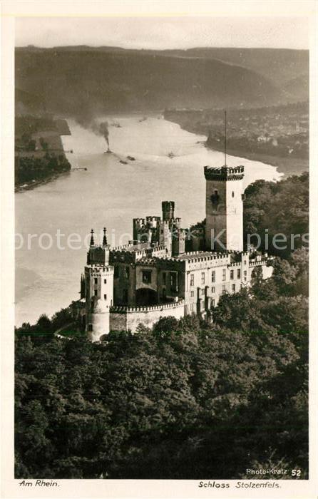 Foto Kratz Nr. 52 Schloss Stolzenfels