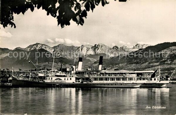 Dampfer Oceanliner Stadt Rapperswil Zürichsee