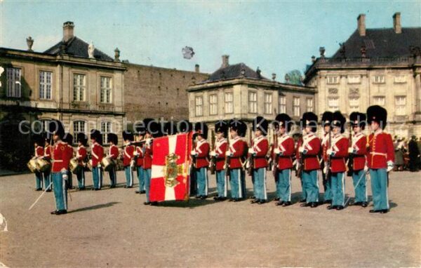 Leibgarde Wache Royal Guard Amalienborg Palace Copenhag