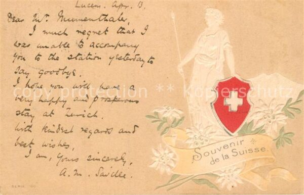 Helvetia Schweiz Wappen Edelweiss