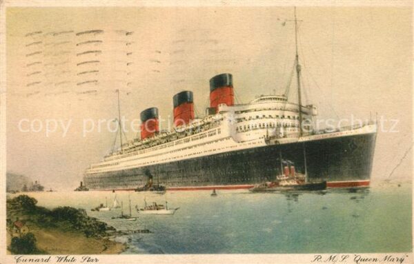 Dampfer Oceanliner R.M.S. Queen Mary Cunard White Star