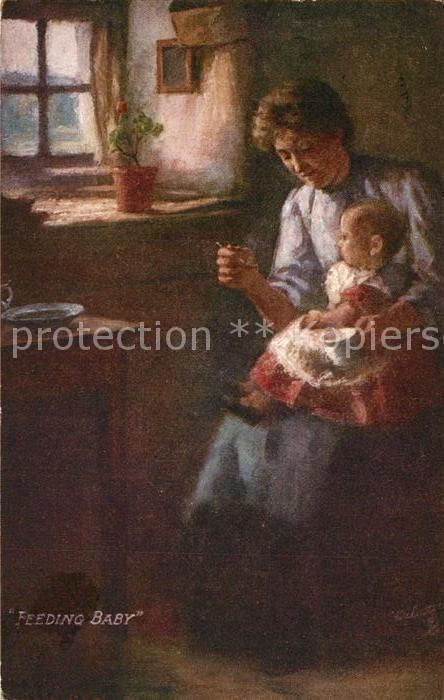 Verlag Tucks Oilette Nr. 9479 Feeding Baby H. J. Dobson