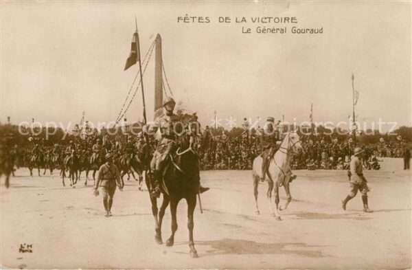 Militaria Frankreich Fetes de la Victoire General Gouraud