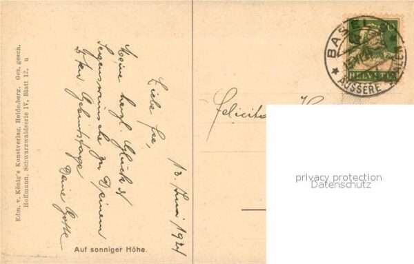 Hoffmann Heinrich Auf sonniher Höhe Schwarzwaldhaus – Bild 2