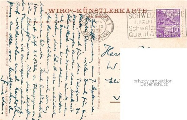 Verlag WIRO Wiedemann Nr. 2368 Lindau Bodensee Hafeneinfahrt – Bild 2