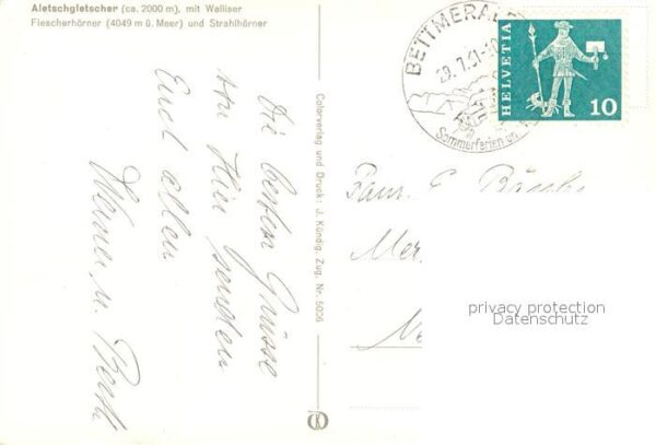 Gletscher Aletschgletscher Walliser Fiescherhörne – Bild 2