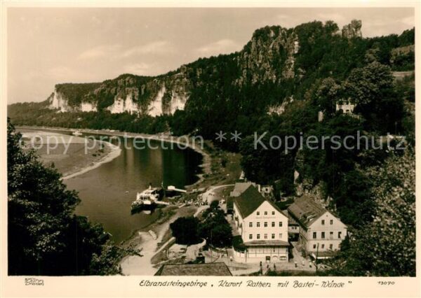 Foto Hahn Nr. 13070 Elbsandsteingebirge Rathen Bastei