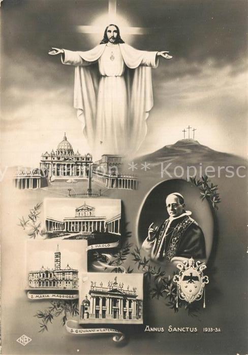 Papst Jesus Annus Sanctus 1933-34 S Giovanni
