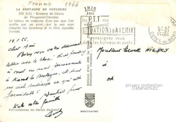 Dudelsack Sonneur de Biniou Plougastel-Daoulas – Bild 2