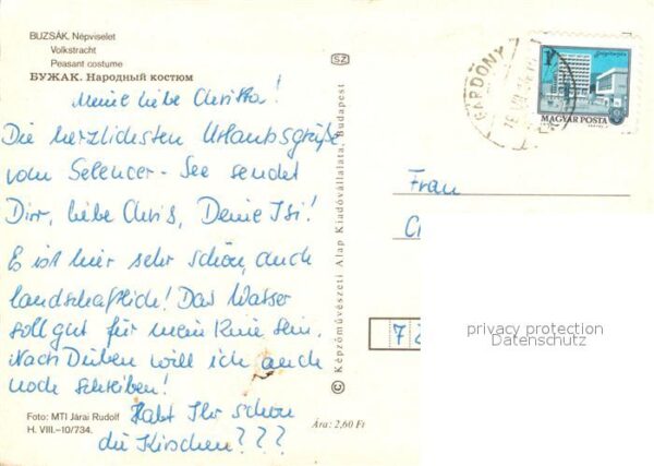 Trachten Ungarn Buzsak Nepviselet – Bild 2