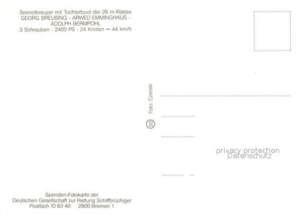 Motorboote Seenotkreuzer Georg Breusing – Bild 2