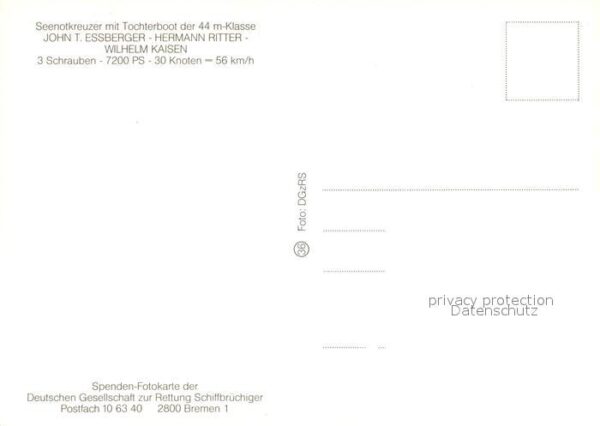 Motorboote Seenotkreuzer John T. Essberger – Bild 2