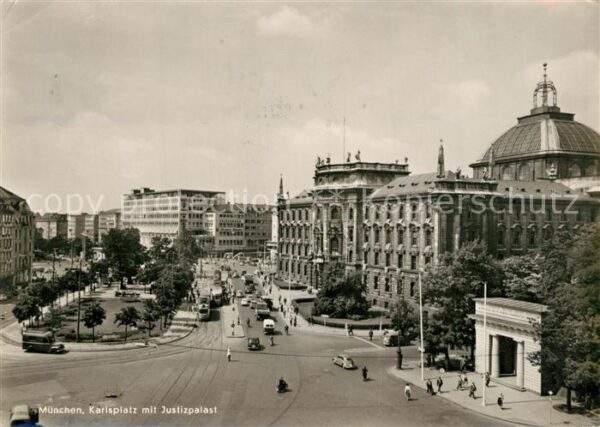 Strassenbahn München Karlsplatz Justizpalast
