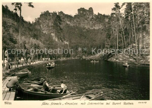 Foto Hahn Nr. 11117 Rathen Amselsee Lokomotive