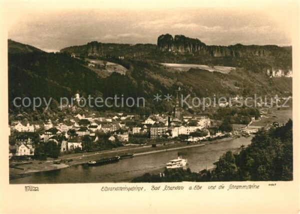 Foto Hahn Nr. 4021 Bad Schandau Schrammsteine