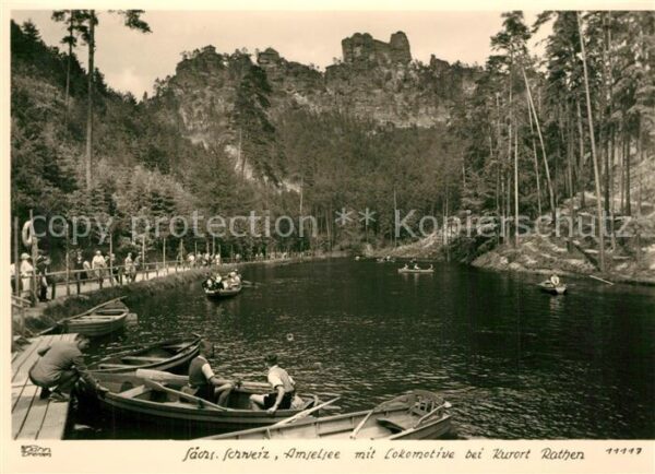 Foto Hahn Nr. 11117 Rathen Amselsee Lokomotive