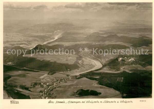 Foto Hahn Nr. 10564 Elbebogen Königstein Lilienstein